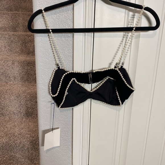 MAJORELLE PEARL VELVET CROP HEARTS - Picture 5 of 9